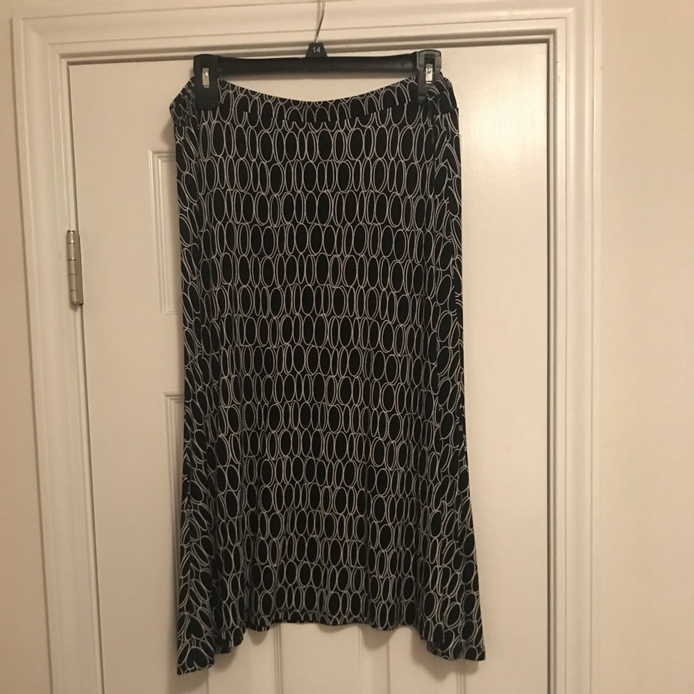 Black & White Talbots Skirt XL
